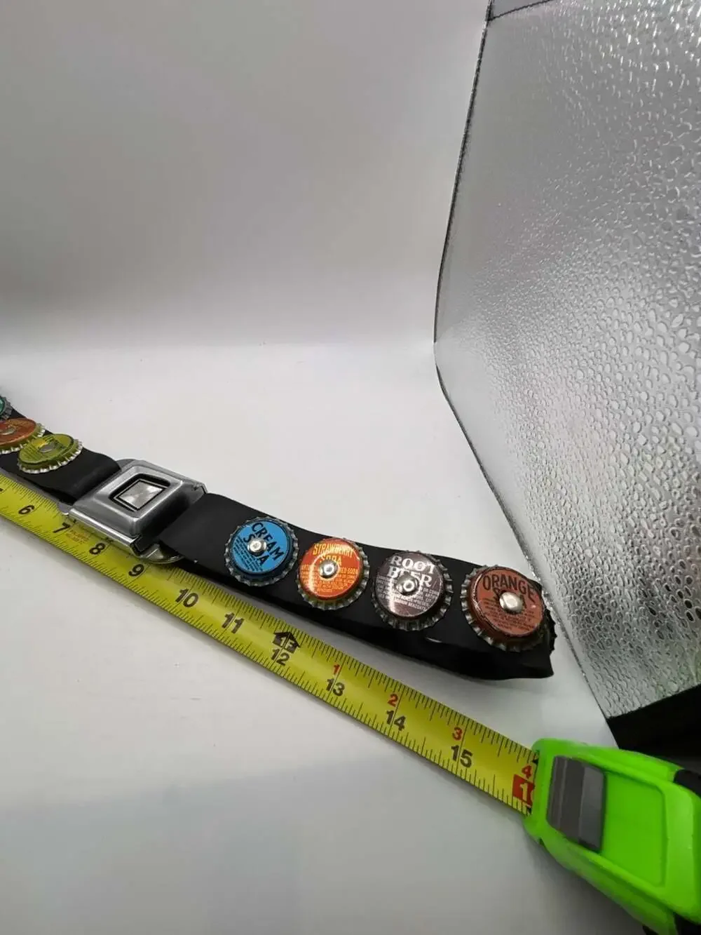 Little Earth Recycled Soda Bottle Cap Seatbelt Buckle Belt
